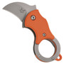 Fox Knives Orange Mini-Ka Folder Knife, 1" Blade FRONT VIEW