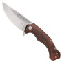 Fox Knives Desert Fox Cocobolo Flipper Knife, Satin Blade FRONT VIEW