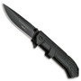 Boker Plus KAL-18 Kalashnikov Flipper Knife, Black Blade FRONT VIEW