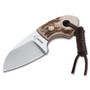 Boker Plus Gnome Stag Fixed Blade Knife, Satin Blade FULL VIEW