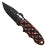 TOPS C.A.T. 200H-02 G-10 Fixed Blade Knife, Black Blade FRONT VIEW