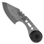 TOPS 3 Bros Hunter Fixed Blade Neck Knife, Tumbled Finish FRONT VIEW