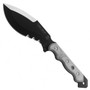TOPS CUMA TAK-RI 2 Fixed Blade Knife, Black Combo Blade FRONT VIEW