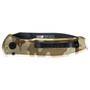 Gerber MultiCam Arid Empower Auto Knife, Black Blade REAR VIEW