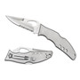 Byrd Flight Stainless Folder Knife, Satin Combo Blade REAR VIEW