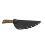 TOPS Frog Market Special XL Fixed Blade Knife, Black River Wash Blade SHEATH VIEW FRONT