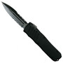 Guardian Tactical RECON-035 Dagger OTF Auto Knife, Dark Stonewash Combo Blade Open View