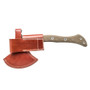 TOPS Hammer Hawk Tomahawk Fixed Blade, Acid Rain Head SHEATH REAR VIEW