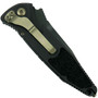 Microtech Socom Elite Auto Knife, DLC Black Blade Closed View