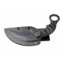 Boker Magnum Hotel Romeo Karambit Fixed Blade Knife, Black/Stonewash Blade REAR VIEW