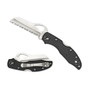 Byrd Meadowlark 2 Rescue Folder Knife, SpyderEdge Blade REAR VIEW