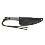 TOPS Street Scalpel Fixed Blade Knife, Black Blade SHEATH VIEW FRONT