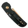 Pro-Tech Calmigo Auto Knife, 1.95" Rose Gold Blade REAR VIEW