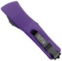 Microtech Purple Troodon Dagger OTF Auto Knife, Black Serrated Blade REAR VIEW