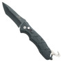 Bear OPS Bold Action V Rescue Auto Knife, Black Blade FRONT VIEW