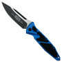 Microtech Blue Socom Elite Auto Knife, Black Blade