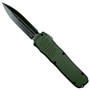 Guardian Tactical OD Green RECON-035 Dagger OTF Auto Knife, Dark Stonewash Blade