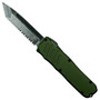 Guardian Tactical OD Green RECON-035 Tanto OTF Auto Knife, Dark Stonewash Combo Blade