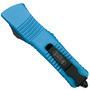 Microtech Turquoise Combat Troodon OTF Auto Knife, Black Blade Back