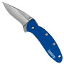 Kershaw Navy Blue Chive Spring Assist Knife, Stonewash Blade