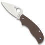 Spyderco Sprint Run Brown Urban Lightweight Folder Knife, AEB-L Blade