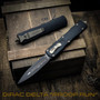 Microtech Dirac Delta Dagger OTF Auto Knife, Black Blade [Proof Run] (Field Shot)