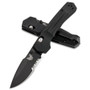 Benchmade Mini Vallation Spring Assist Knife, Black Combo Blade REAR VIEW