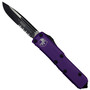 Microtech Purple UTX-85 OTF Auto Knife, Black Combo Blade