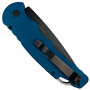 Pro-Tech Blue TR-4 Auto Knife, Black Blade REAR VIEW