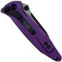 Microtech Purple Socom Elite Folder Knife, Black Blade REAR VIEW
