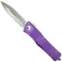 Microtech Purple Combat Troodon Dagger OTF Auto Knife, Stonewash Blade