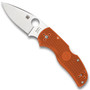 Spyderco Sprint Run Burnt Orange Native 5 Lightweight Folder Knife, CPM-REX 45 Blade
