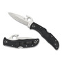 Spyderco Emerson Opener Endela Lightweight Folder Knife, Satin Blade REAR VIEW