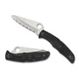 Spyderco Pacific Salt 2 Folder Knife, H1 SpyderEdge Blade REAR VIEW