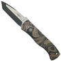 Pro-Tech Tan/Black Emerson CQC-7 Tanto G-10 Auto Knife, Black/Satin Blade