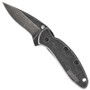 Kershaw BlackWash Chive Spring Assist Knife, BlackWash Blade