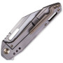 WE Knife Co. Roxi 4 Titanium Flipper Knife, CPM-S35VN Blade REAR VIEW
