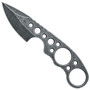 BlackFox Skelergo Fixed Blade Knife, Black/Stonewash Blade