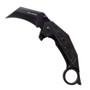 Tac-Force Black Panther Karambit Assist Knife, Black Plain Edge Blade