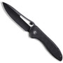 CIVIVI Black Picaro Linerlock Knife, Black Stonewash D2 Blade