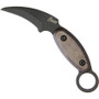 Ontario OKC Curve Karambit Fixed Blade Knife, Black Blade
