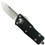 Microtech Mini Troodon CA Legal OTF Auto Knife, Tanto Stonewash Blade