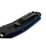 Benchmade Mini Osborne Folder Knife, CPM-S30V Black Blade, Side shot with Blue Layer