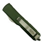 Microtech OD Green UTX-85 OTF Auto Knife, Tanto Stonewash Blade, Clip View