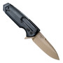 SIG Sauer Knives Black Emperor Scorpion EX-02 Folder Knife, FDE Spear Point, Clip View