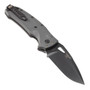 SIG Sauer K320 Grey Auto Knife, Black Cerakote Drop Point Blade, Clip View