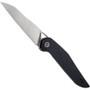 CIVIVI Black G10 McKenna Flipper Knife, Satin D2 Blade