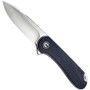CIVIVI Ebony Elementum Flipper Knife, Satin D2 Blade