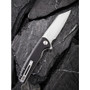 CIVIVI Black G10 Brigand Flipper Knife, Satin D2 Blade, Clip View