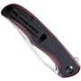 CIVIVI Red Shredder  Linerlock Flipper Knife, Satin D2 Blade, Clip View